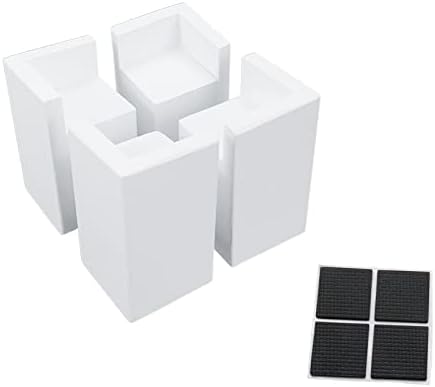 Stunning Solid Wood Bed risers Set of 4 Square Footers for Home Kitchen Use