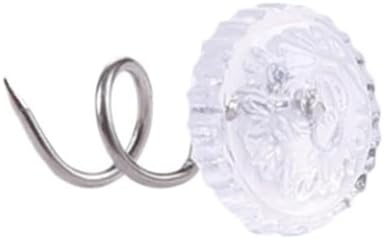 30-Piece Bed Skirt Pins Clear Heads Twist Pins for Upholstery Slipcovers and Bedskirts