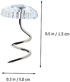 ABOOFAN 60Pcs Spiral Push Pins for Bed and Sofa Covers