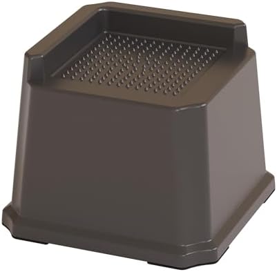 3-Inch Heavy Duty Bed Risers Set of 6 L-Shaped for Sofa Chair Desk Black Easy to Use Safe for Wood Floors