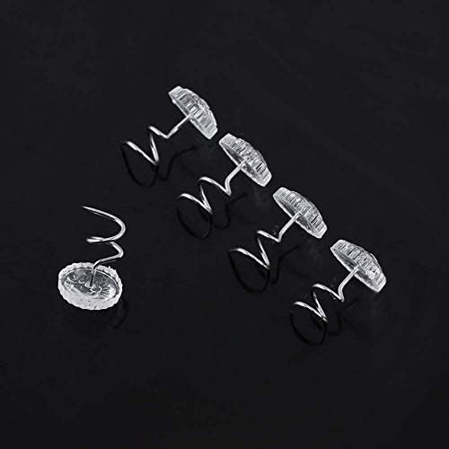 Hilitand 50-Piece Clear Head Twist Pins for Upholstery Bed Skirt Slipcovers