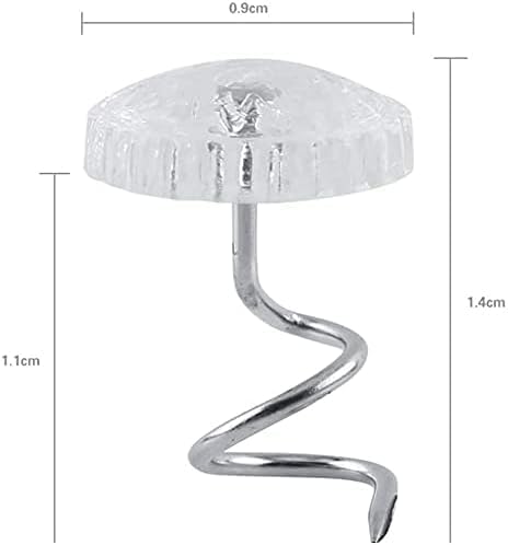 Secure Your Upholstery with Tustao 50-Piece Clear Twist Pins - Essential Tool for Bedskirts and Slipcovers
