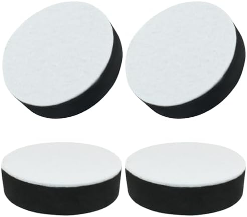 4 Set Round Furniture Bed Risers Adds 12 Height with Felt Pad