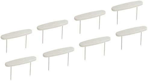 Clara Clark Bed Skirt Pins 8 Pieces - Perfectly Lightweight