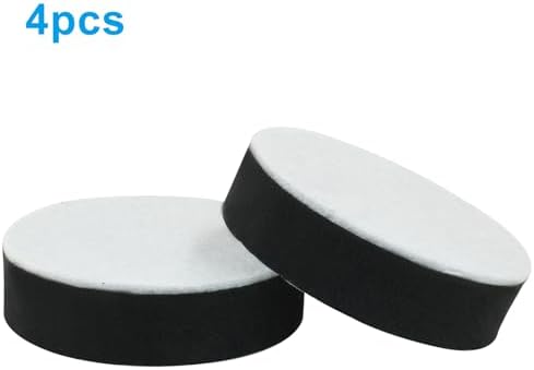 4 Set Round Furniture Bed Risers Adds 12 Height with Felt Pad
