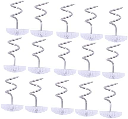 Cabilock 60PCS Transparent Twisted Skirt Fixing for Bed Skirts Upholstery