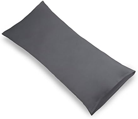 YAROO 21x72 Dark Gray Body Pillow Cover