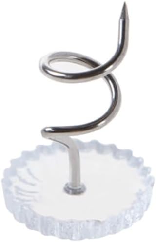 30-Piece Bed Skirt Pins Clear Heads Twist Pins for Upholstery Slipcovers and Bedskirts