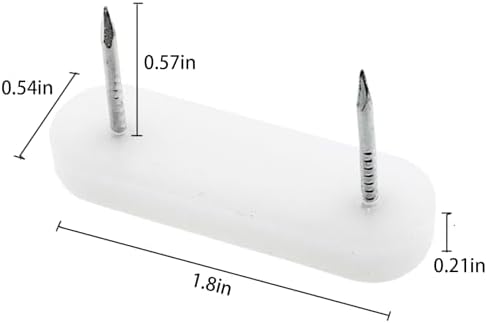 30PCS Plastic Head Double Pins for Furniture Chairs
