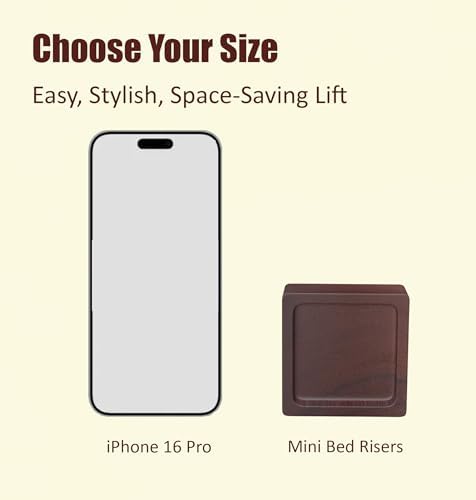 MONTIHOLD Mini Bed Risers 1 Inch Heavy-Duty