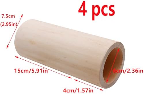 Antrader 4Pcs Round Bed Risers 6 Inch Height