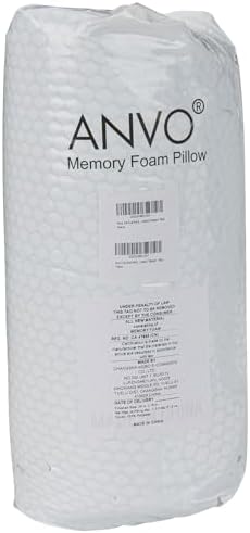 Anvo Cervical Neck Pillow for Pain Relief - Memory Foam Contour Support