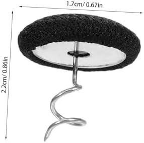 Compact Twist Pins for Bedskirts Slipcovers with Fabric Cover