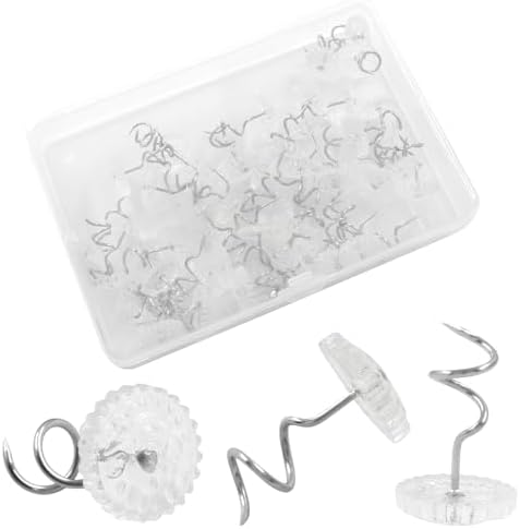 50 Clear Head Twist Pins 075 Inch for Secure Fastening