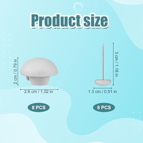 8-Piece Duvet Clips Security Fasteners for Quilts Blankets White