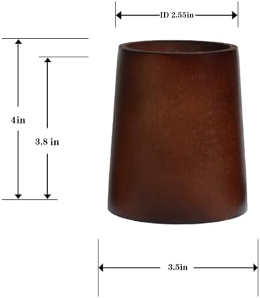 Wooden Furniture Risers 4 Inch Tapered Set of 4