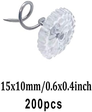 Markeny 200 Piece Bed Skirt Pins with Twist Heads
