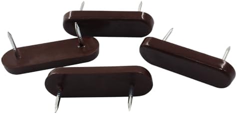 20pcs Bed Skirt Pins Brown Plastic Bed Skirt Holder for Furniture