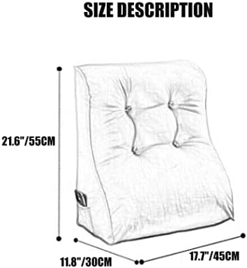 Supportive Bed Wedge Pillow for Reading Office Use