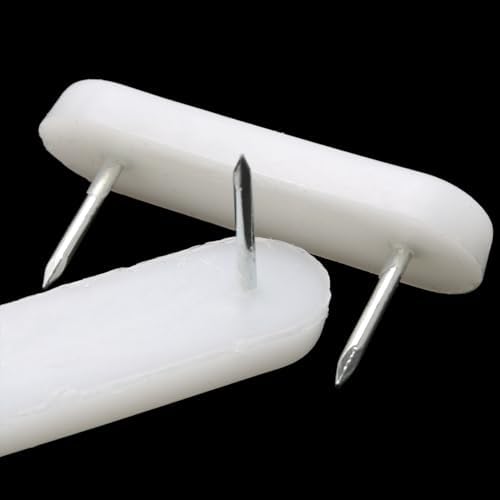 30PCS White Thickened Plastic Chair Foot Pegs for Furniture Beds and Skirts Durable Fixing Pins for Chairs or Tables