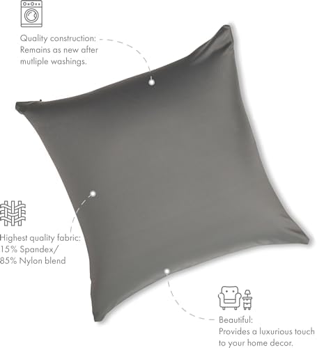 PILLOWY 12 x 20 Throw Pillow - Dark Grey