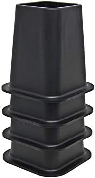 Sturdy Bed Risers for Sofa Desk Couch Table Black by Kings Brand