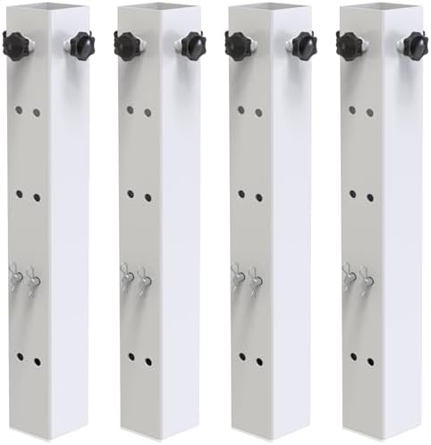 4-Piece Metal Dorm Bed Risers 23 Diameter Riser for College Dorm