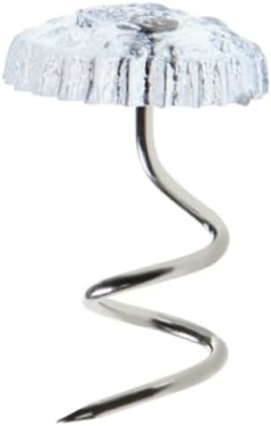 30-Piece Bed Skirt Pins Clear Heads Twist Pins for Upholstery Slipcovers and Bedskirts