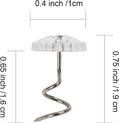 Tidy Bed Skirt Pins with Twist Heads for Upholstery Bedskirts