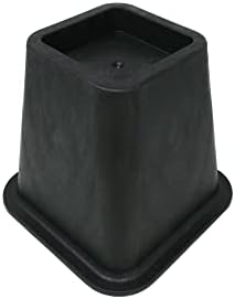 Shepherd Hardware 6 Inch Bed Risers Black 4 Count