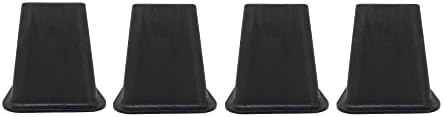 Shepherd Hardware 6 Inch Bed Risers Black 4 Count