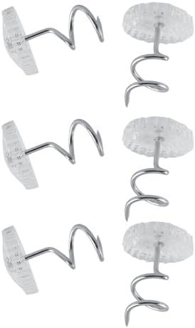 Sunicon 50Pcs Twist Pins - Essential for Home Car - Upholstery Clear Heads Slip Cover Fasteners for Sofa Van Bed Skirt