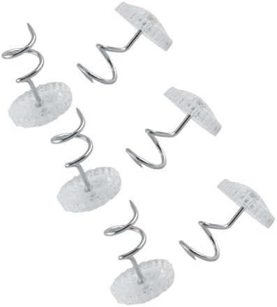 Sunicon 50Pcs Twist Pins - Essential for Home Car - Upholstery Clear Heads Slip Cover Fasteners for Sofa Van Bed Skirt