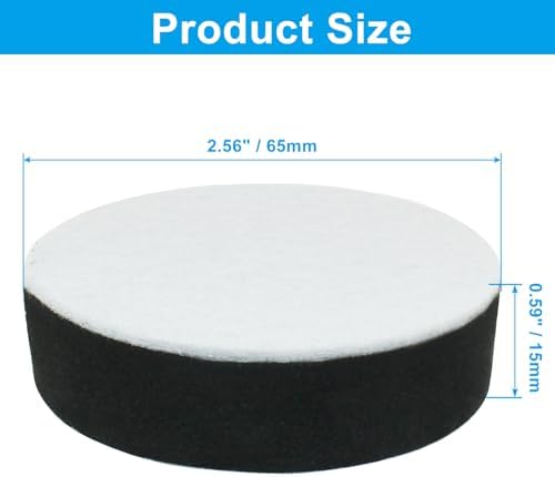 4 Set Round Furniture Bed Risers Adds 12 Height with Felt Pad