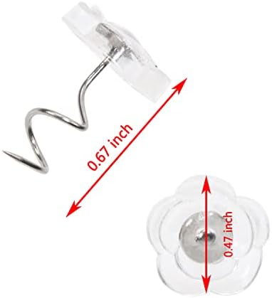 Mini Skater 30-Piece Rose Twist Pins with Metal Heads for Sofa Bed Car Covers