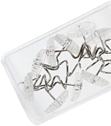 Set of 20 Clear Bed Skirt Pins with Storage Box