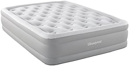 Beautyrest 16 Inch Full Air Mattress with Coil Beam and Pump