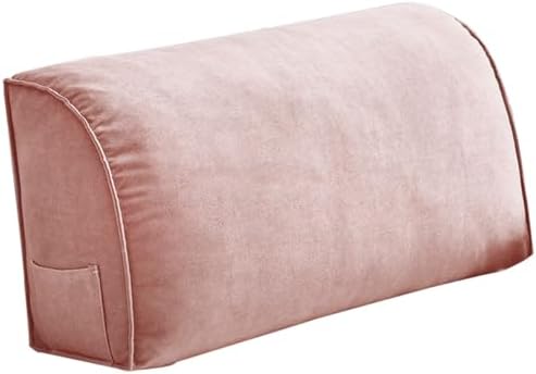 Extra Thick Sofa Back Cushion Wedge Pillow Pink