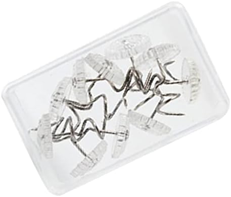 Set of 20 Clear Bed Skirt Pins with Storage Box