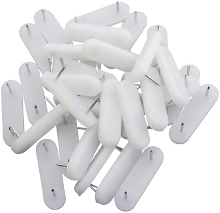 40pcs 2-Inch White Bed Skirt Pin with Abrasion-Resistant Features