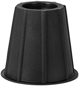 Home It 5-6 inch Super Quality Bed Risers Round Furniture Risers for Sofa Stackable Great for College Dorms 4-Pack Black