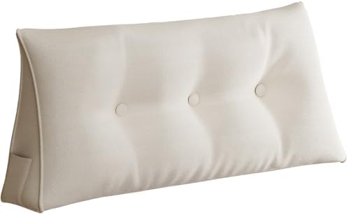BayHomes - Custom Wedge Headboard Pillow for Sitting in Bed Ergonomic Design with Multiple Fabric Options