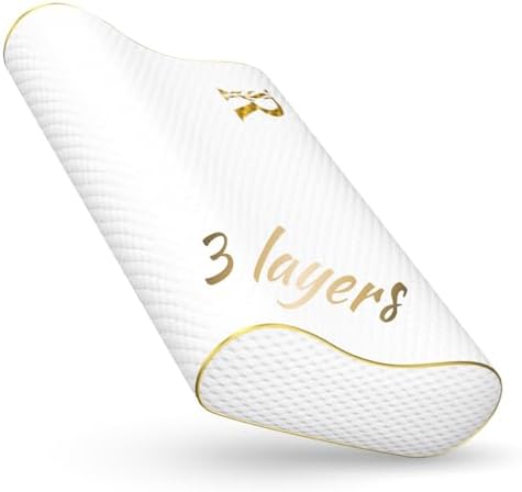 Royal Therapy Travel Memory Foam Pillow for Neck Support