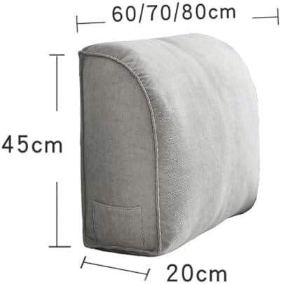 Extra Thick Sofa Back Cushion Wedge Pillow for Couch and Bed