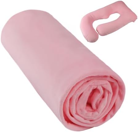 Safe and Soft Sleep Companion - 57x28 Velvet Maternity Pillowcase with Double Zipper