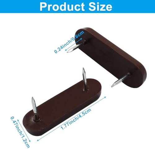 20pcs Bed Skirt Pins Brown Plastic Bed Skirt Holder for Furniture