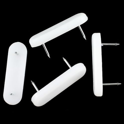 Bxian 30PCS 50x15x6mm White Bed Skirt Fixing Pins