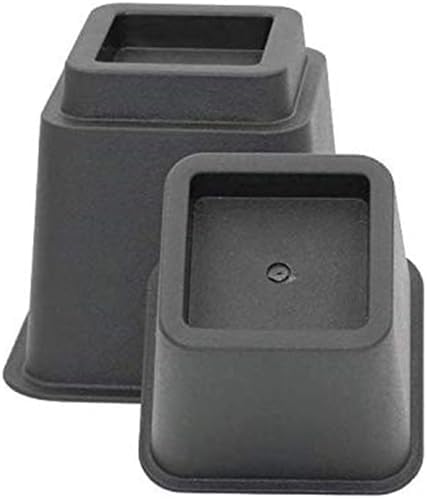 HomeRoots Bed Risers Set of 8 Adjustable for Sleep Seating More