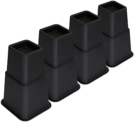 Equal to 1300 lbs bed risers stackable bed furniture risers heights of 4- 6- and 9-inch in US