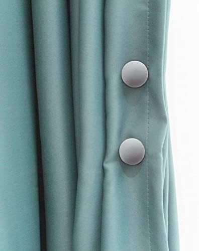 MQUPIN Duvet Cover Clips 16 Set with Mushroom Buttons and Long Nails - Grey